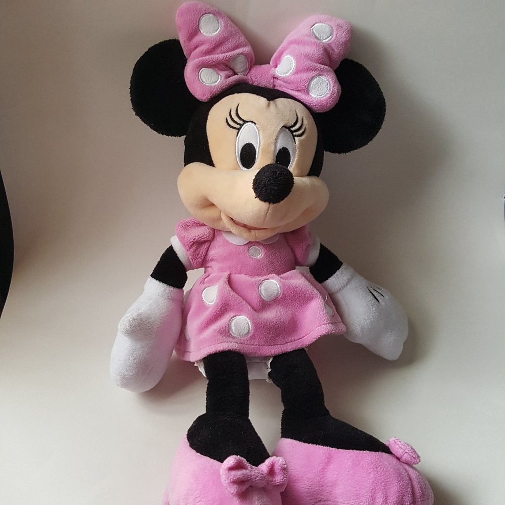Minnie Mouse Plush - Pink - Medium 18"